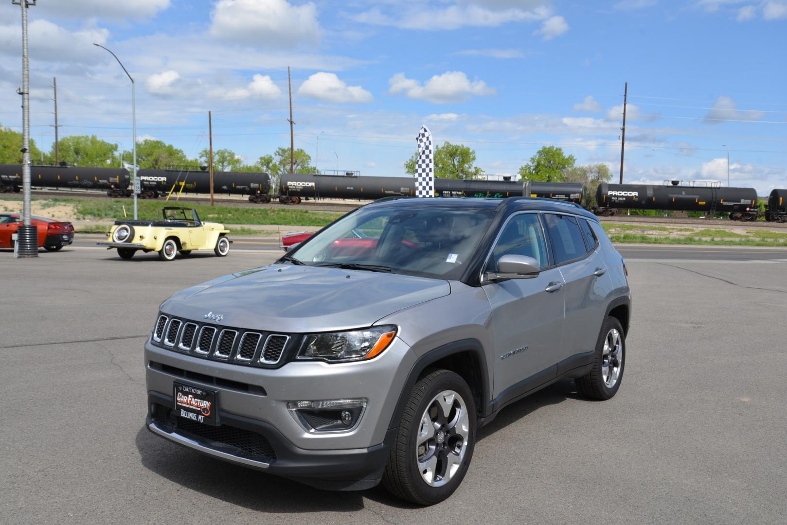 2021 Billet Silver /Gray Jeep Compass Limited (3C4NJDCB1MT) with an 2.4 I4 engine, 9 speed automatic transmission, located at 4562 State Avenue, Billings, MT, 59101, (406) 896-9833, 45.769516, -108.526772 - 2021 Jeep Compass Limited 4WD - One owner! 2.4L L4 DOHC 16V Engine - 9 speed automatic transmission - 4WD - 50,690 miles - One owner! Limited package - air conditioning with dual zone climate control - tilt and telescoping steering wheel - adaptive cruise control - touchscreen bluetooth audio - Photo#1